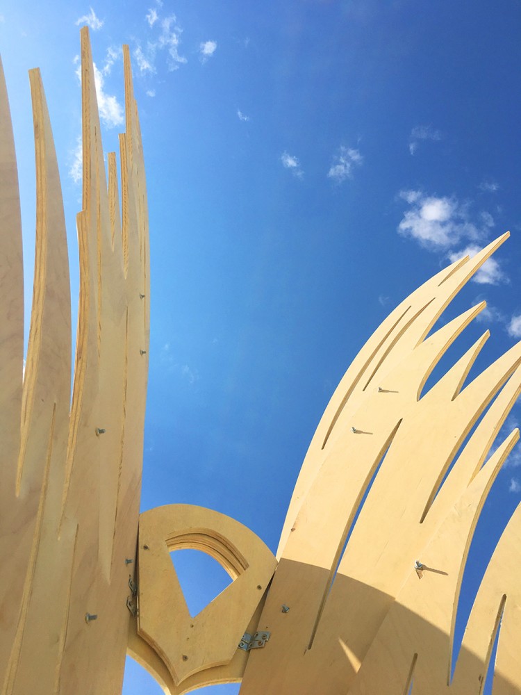 Transmigration Wood Sculpture Burning Man 2018