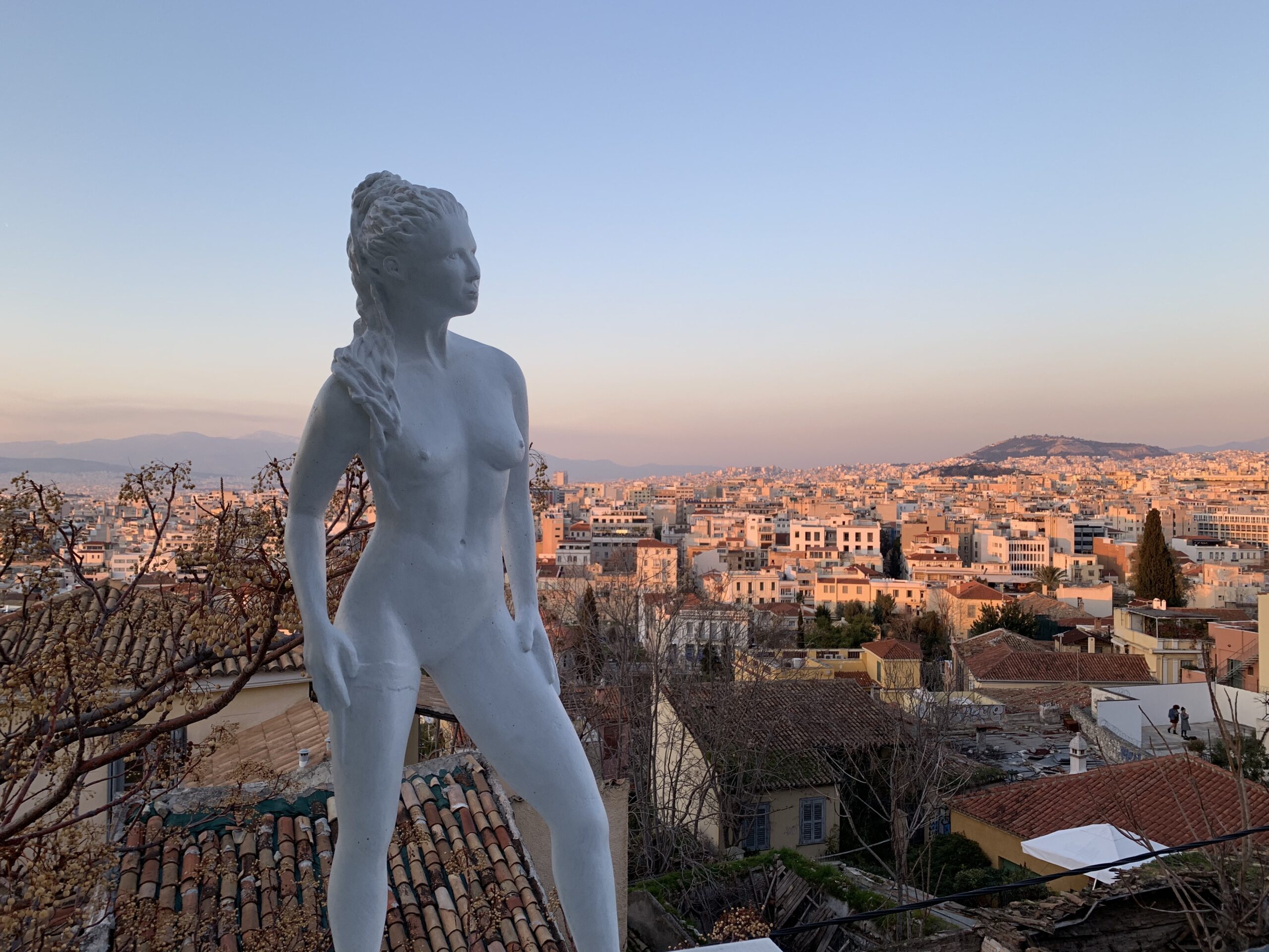 Modern-Athena-Sculpture-City-View-Athens-Greece-Jyl-Bonaguro